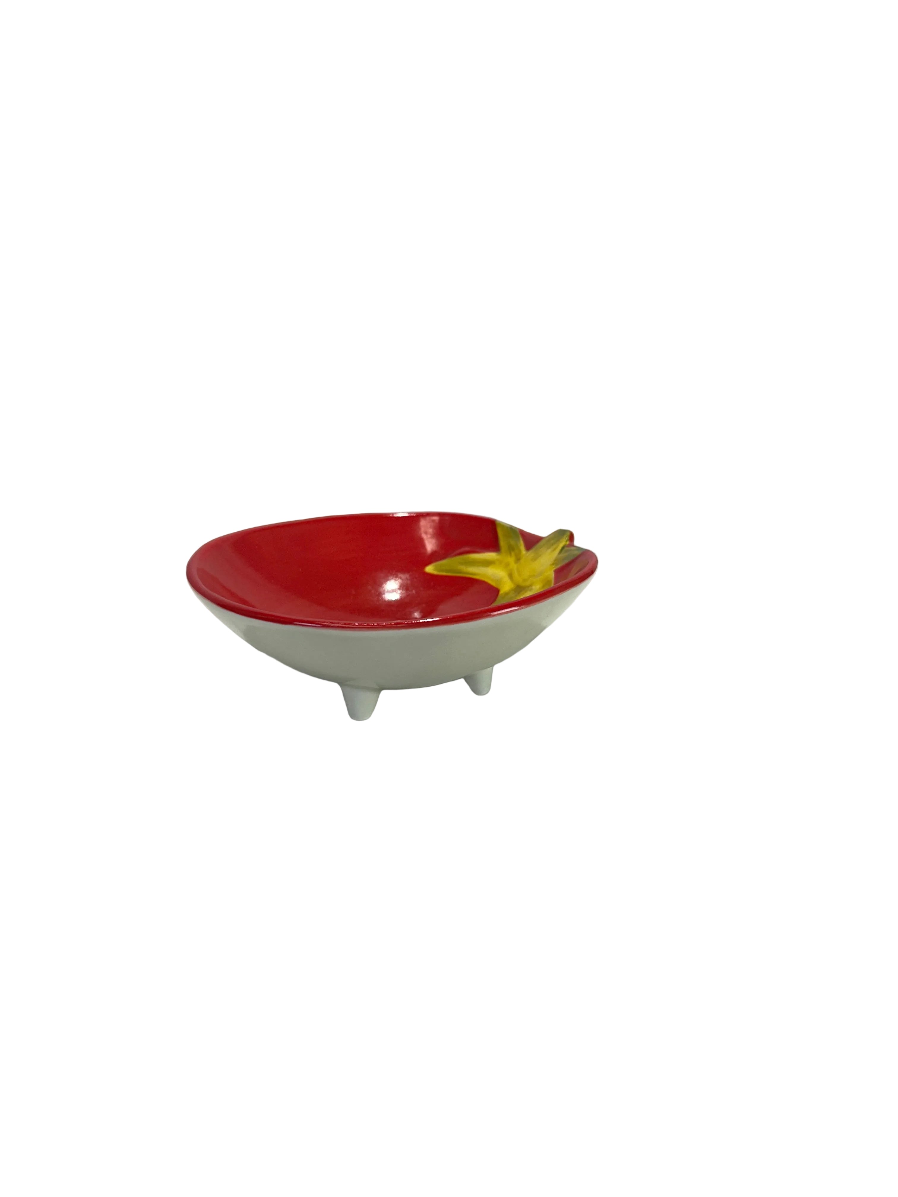 Tomato Shaped Ceramic Dish