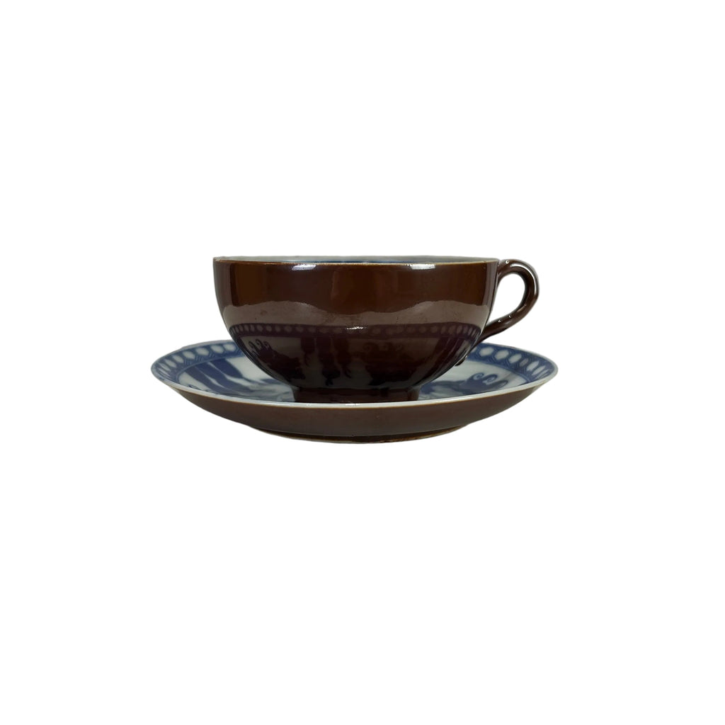 Japanese teacups and saucers - set of 4