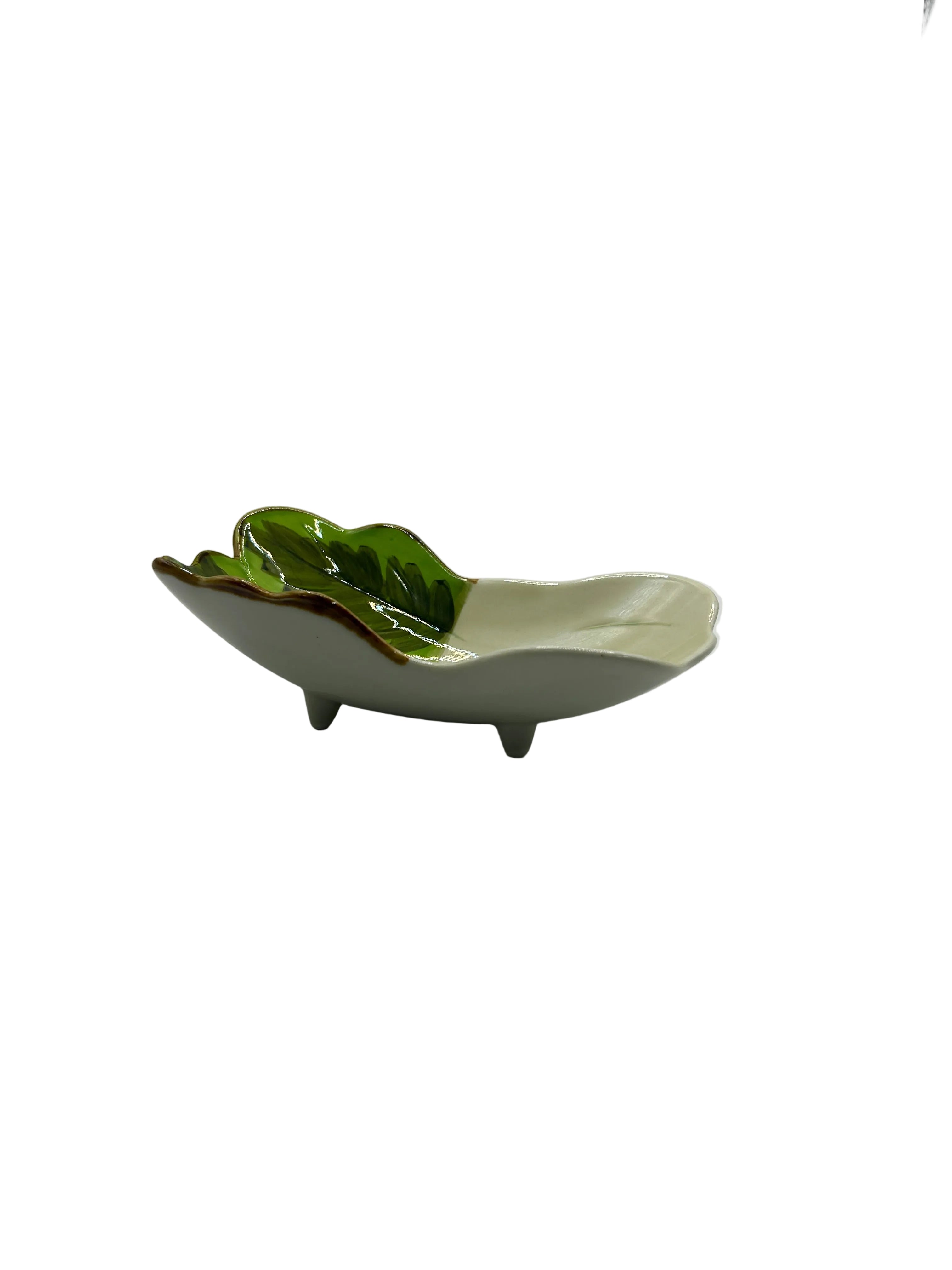 Leaf Shaped Ceramic Dish