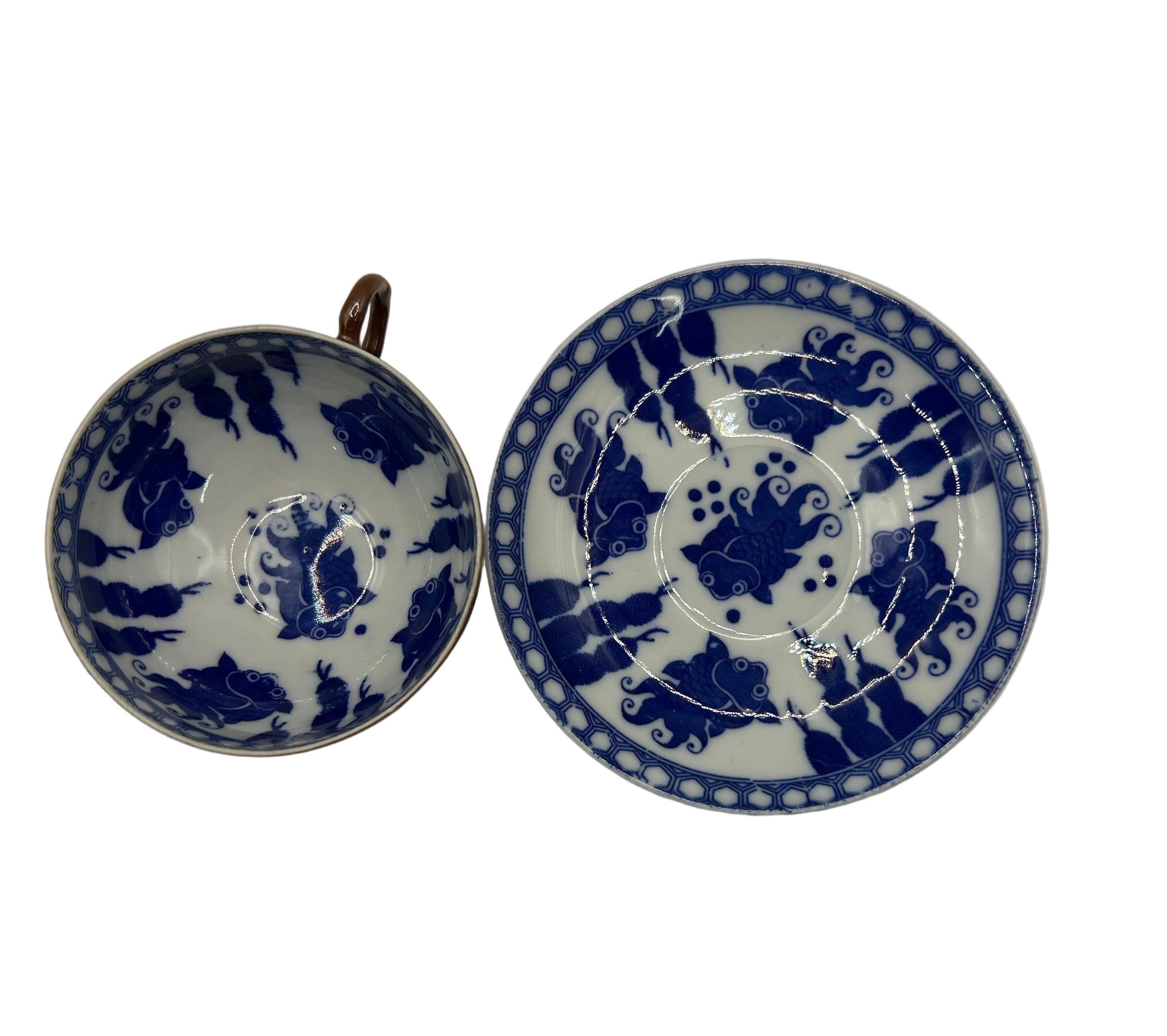 Japanese teacups and saucers - set of 4