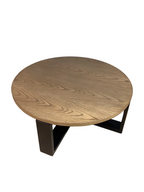 Low wooden coffee table