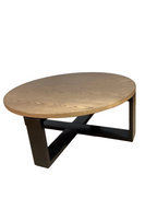 Low wooden coffee table