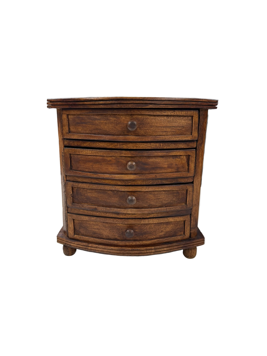 Small Vintage Wooden Jewellery Chest