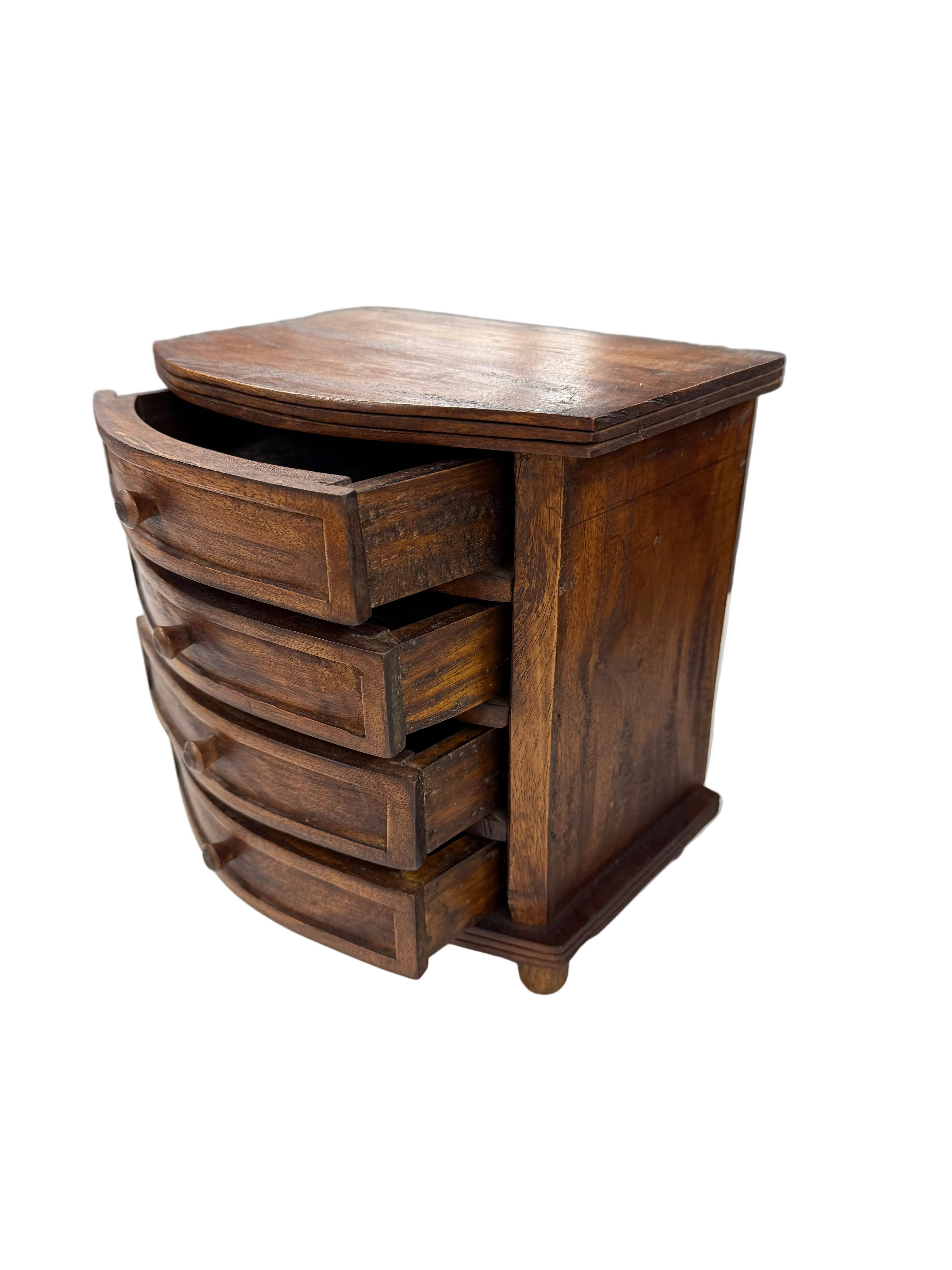 Small Vintage Wooden Jewellery Chest