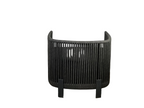Black outdoor armchair