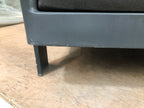 Black outdoor armchair
