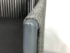 Black outdoor armchair