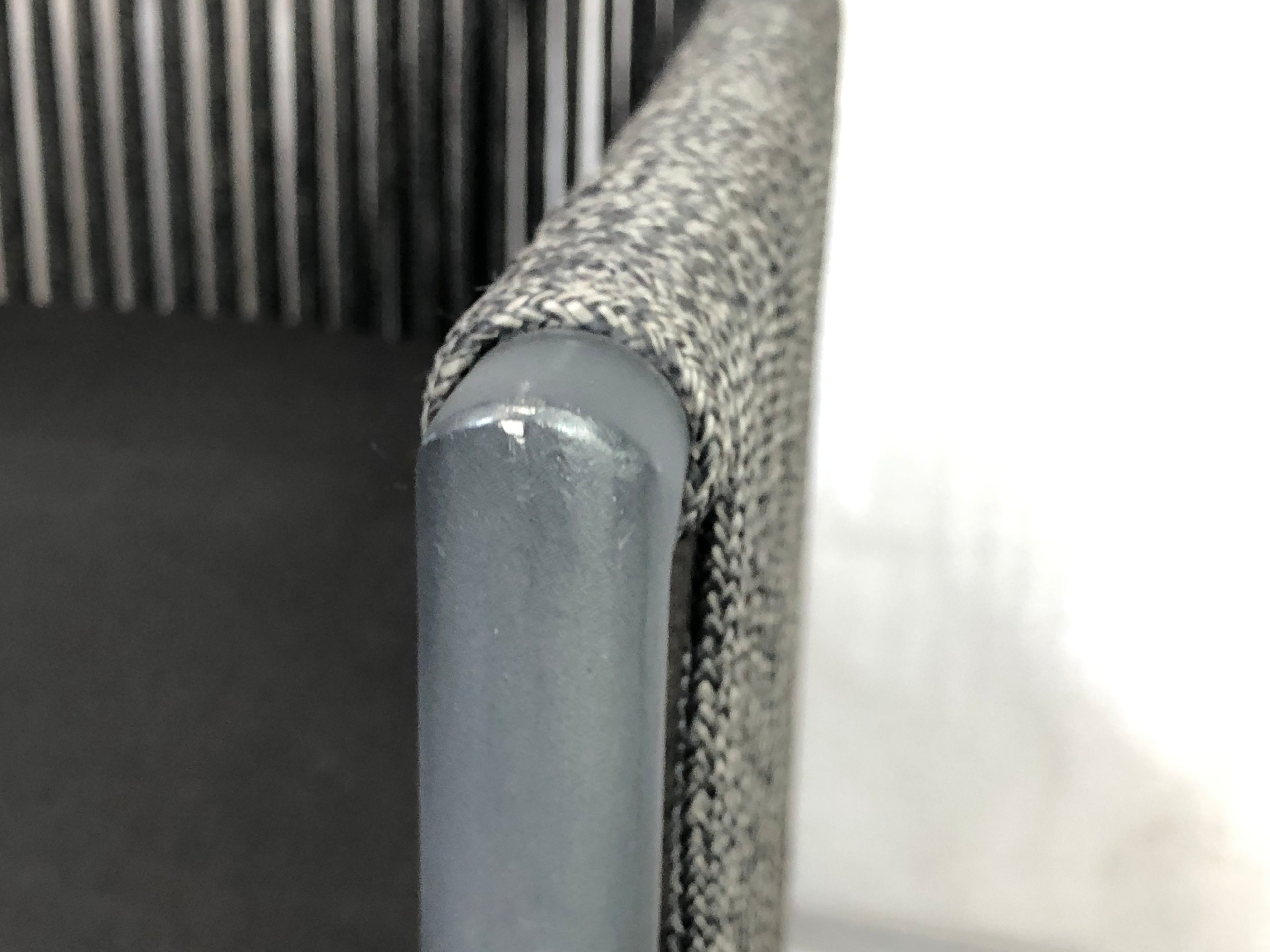 Black outdoor armchair