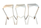 Miura White Stool by Plank