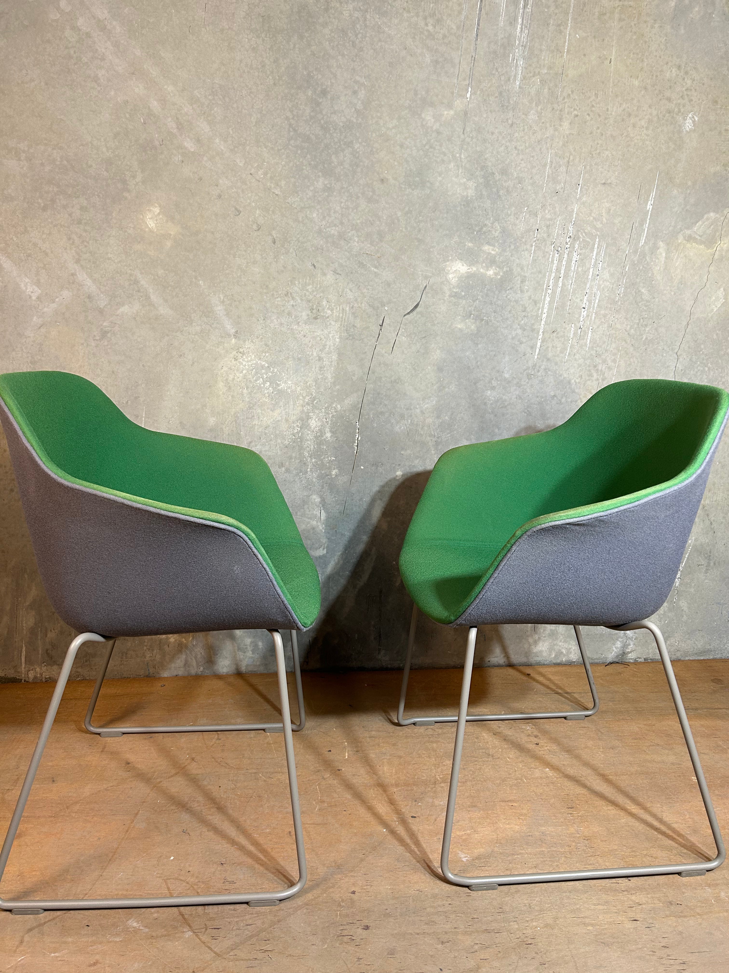 JAC Sled Chair Green