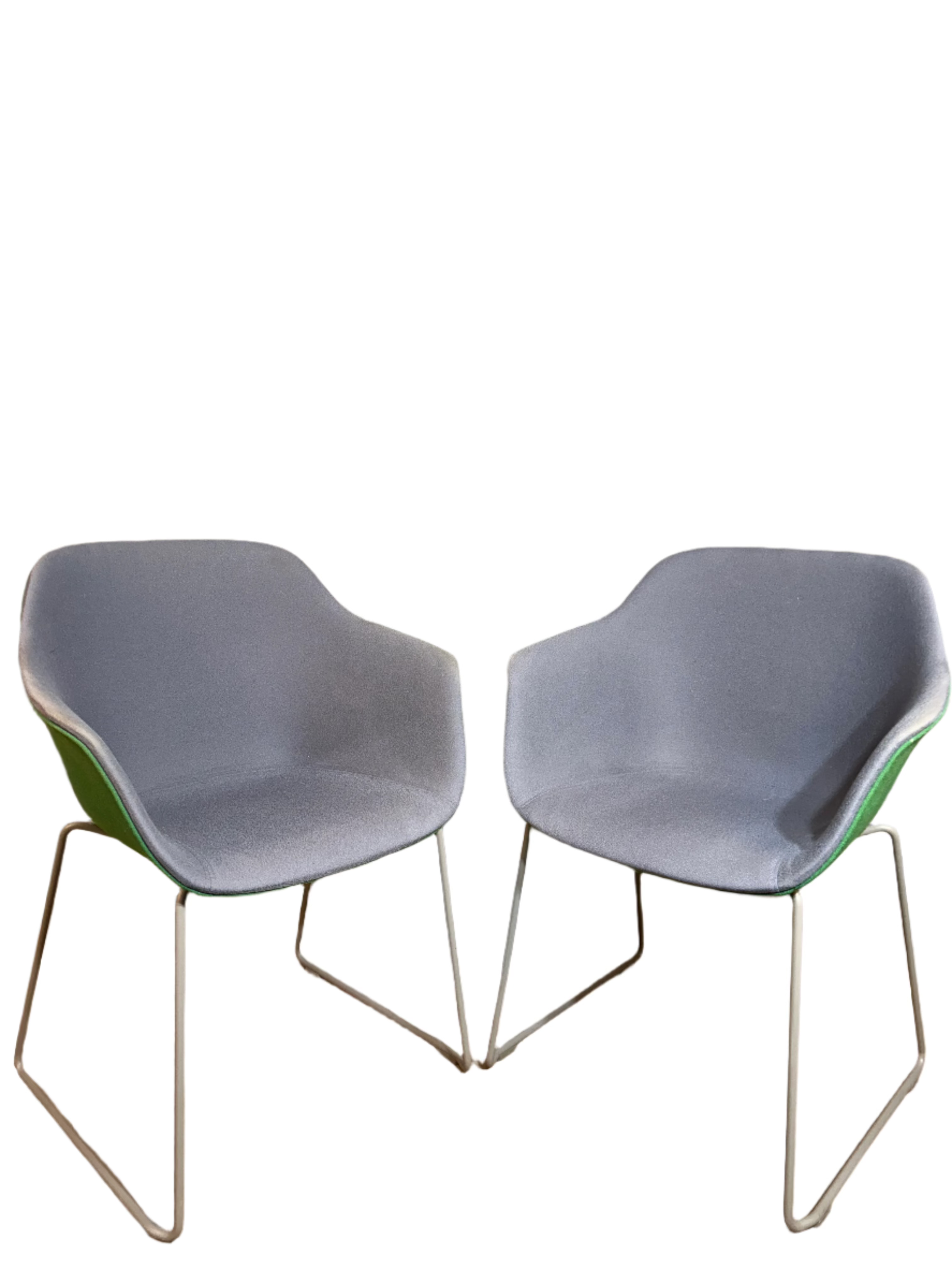 JAC Sled Chairs Grey