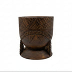 Carved Outdoor Wood Candle