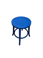 Thonet Low Blue Stool