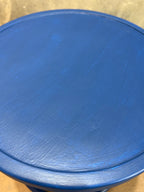 Thonet Low Blue Stool