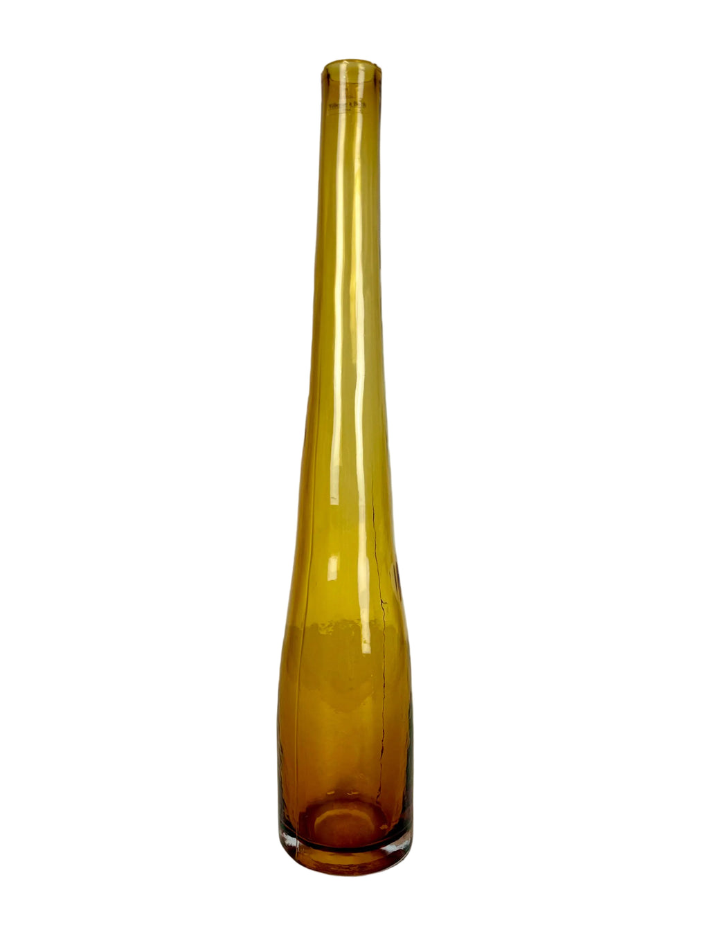 Amber Glass Bottle Vase By Villeroy & Boch