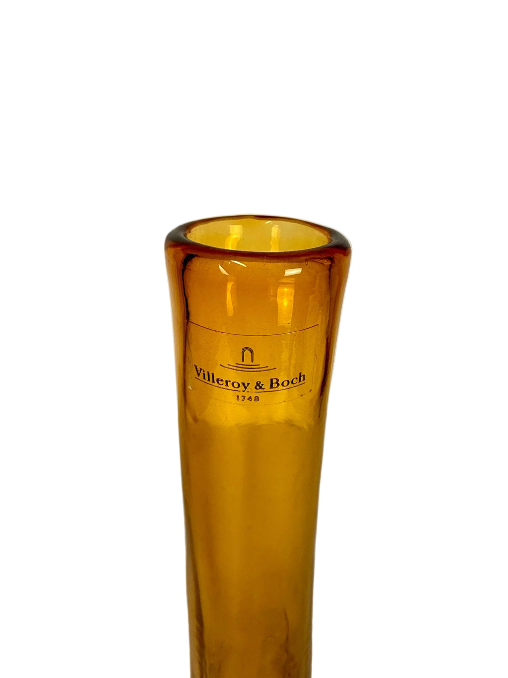 Amber Glass Bottle Vase By Villeroy & Boch