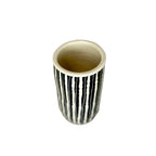Navy Stripe Ceramic Vase
