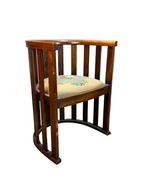 Vintage Wood Armchair Green