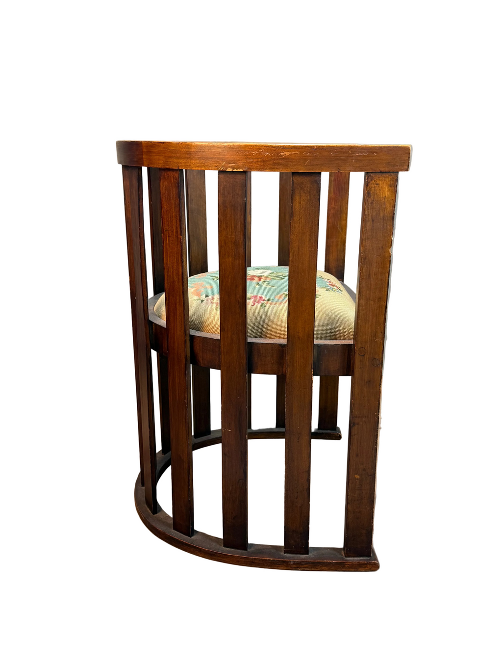 Vintage Wood Armchair Green