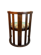 Vintage Wood Armchair Green