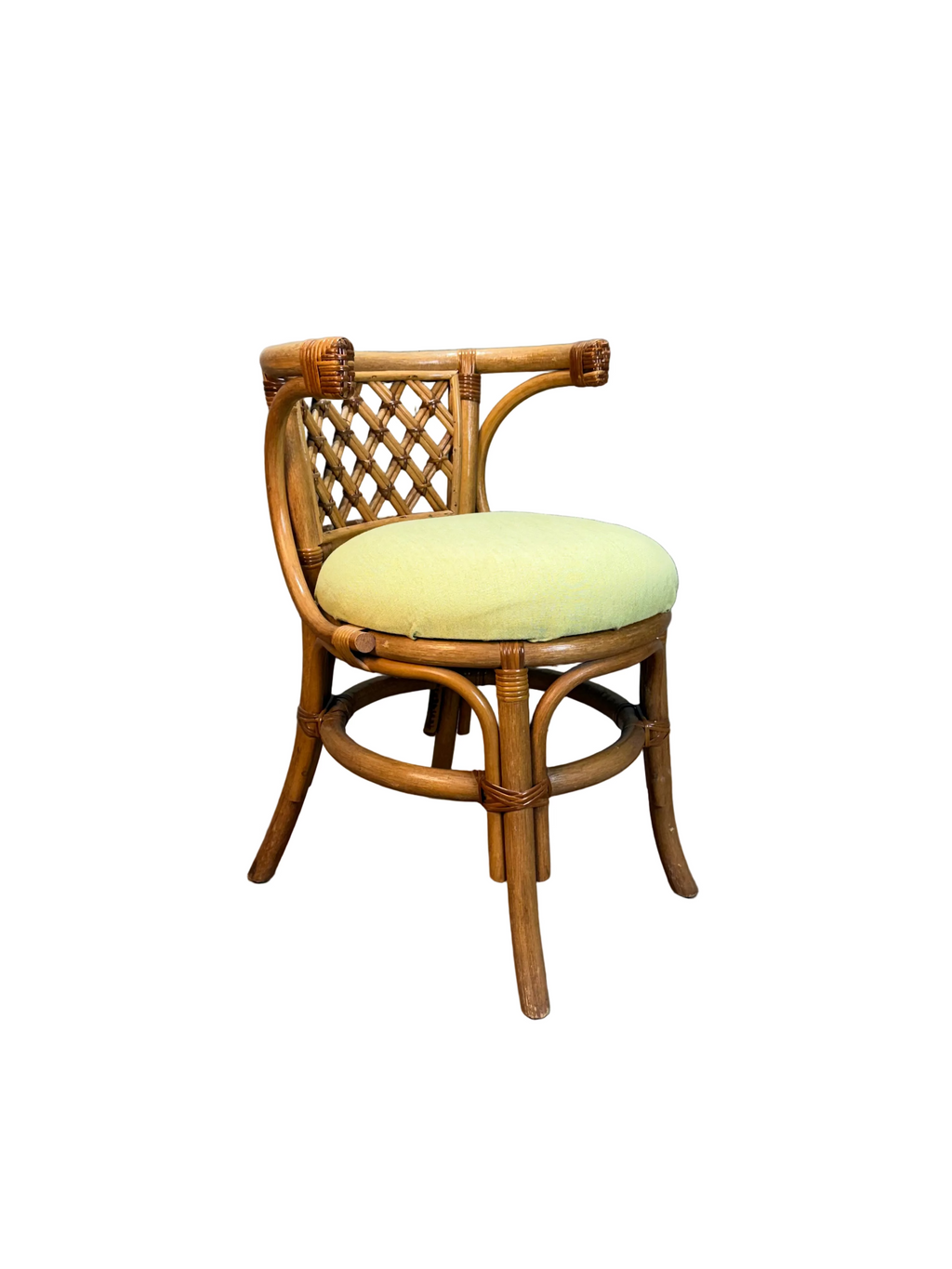 Vintage Cane Table and Chair Set