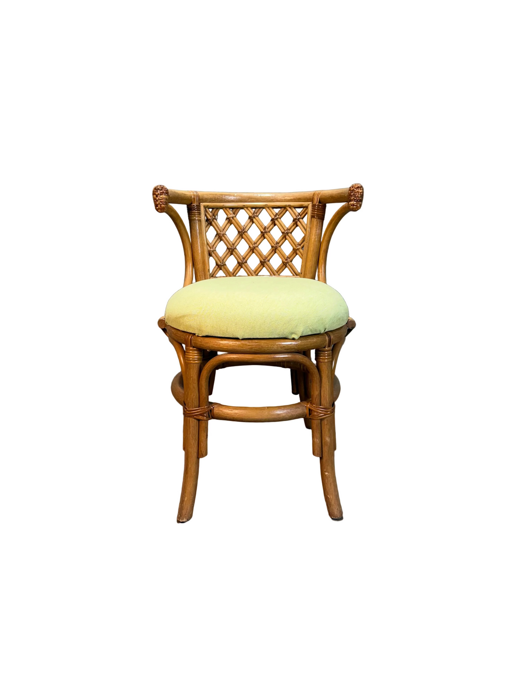 Vintage Cane Table and Chair Set