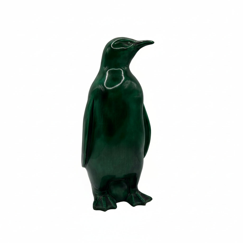 Vintage Glazed Ceramic Penguin Figurine