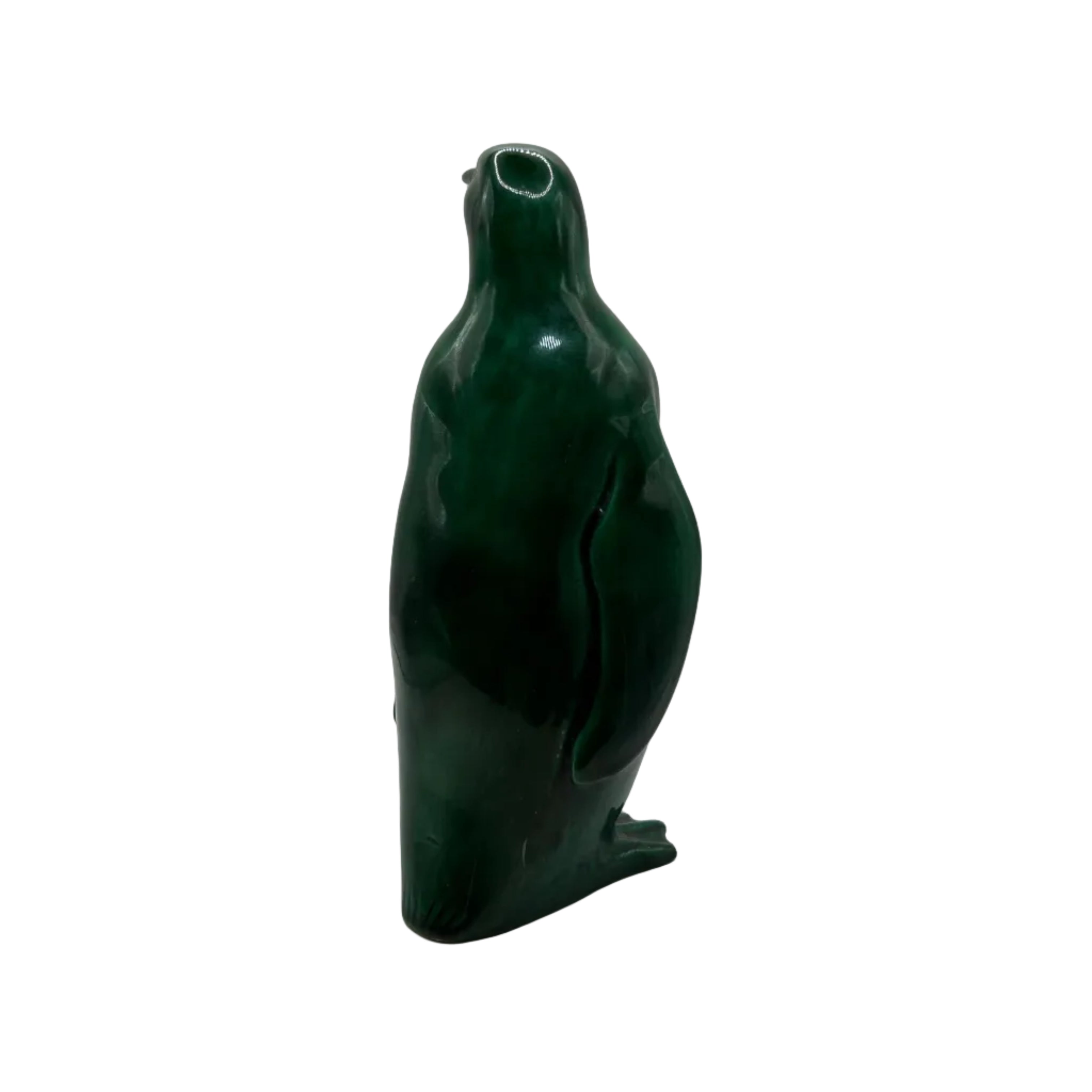 Vintage Glazed Ceramic Penguin Figurine