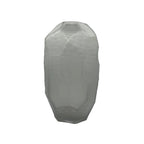 Large Geometric Frosted Glass Vase