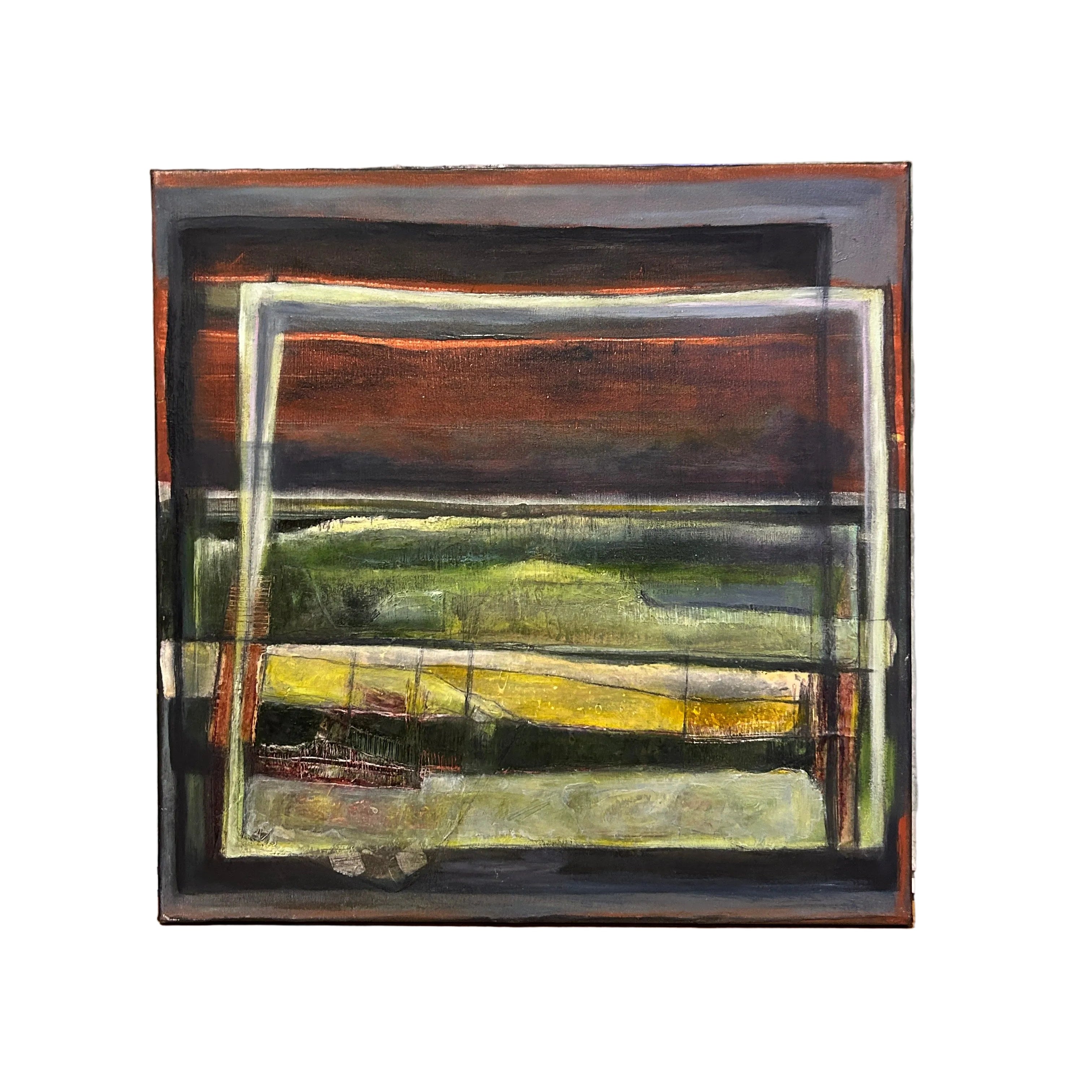 Abstract Landscape Painting By Jill Dunkerton