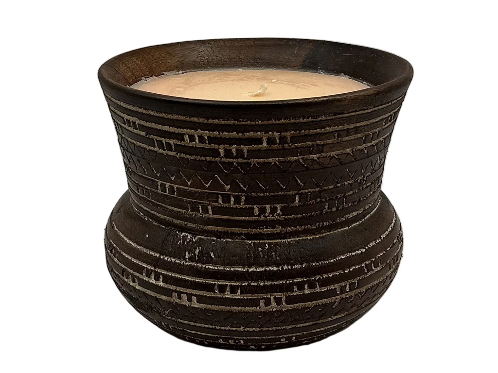 Small Outdoor Wood Candle