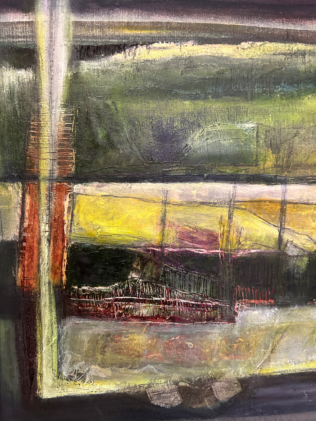 Abstract Landscape Painting By Jill Dunkerton