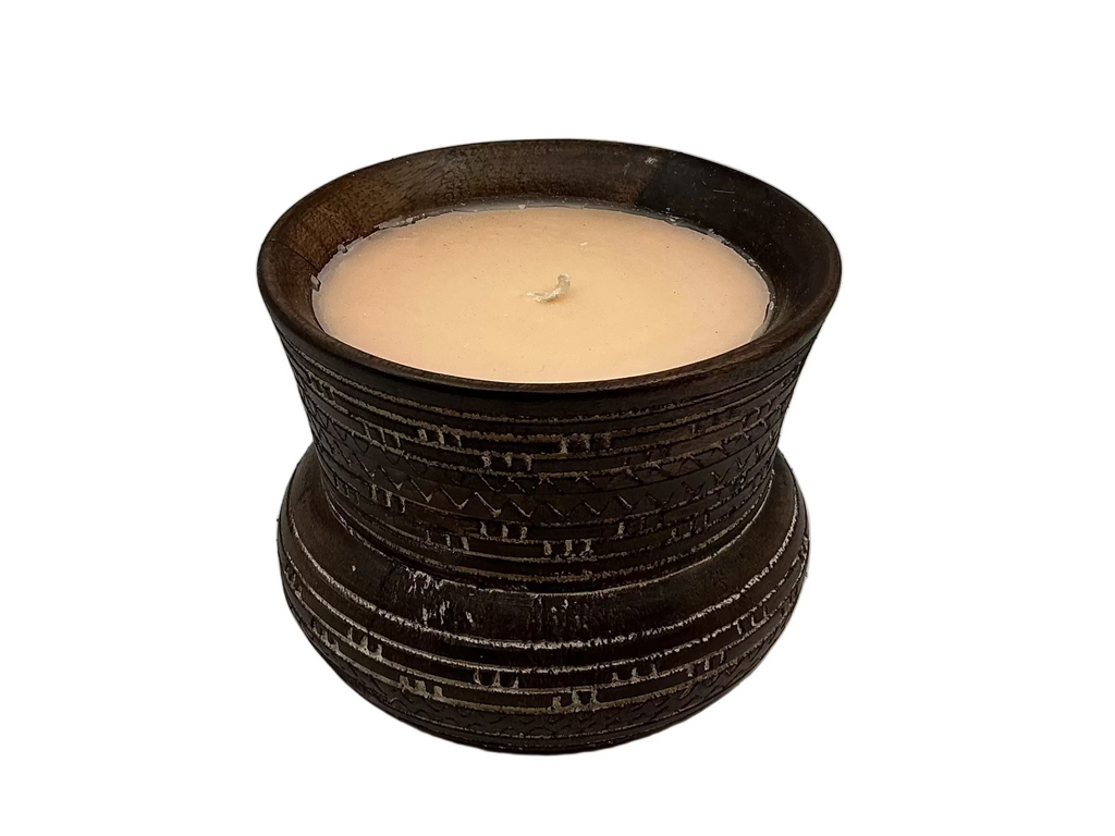 Small Outdoor Wood Candle