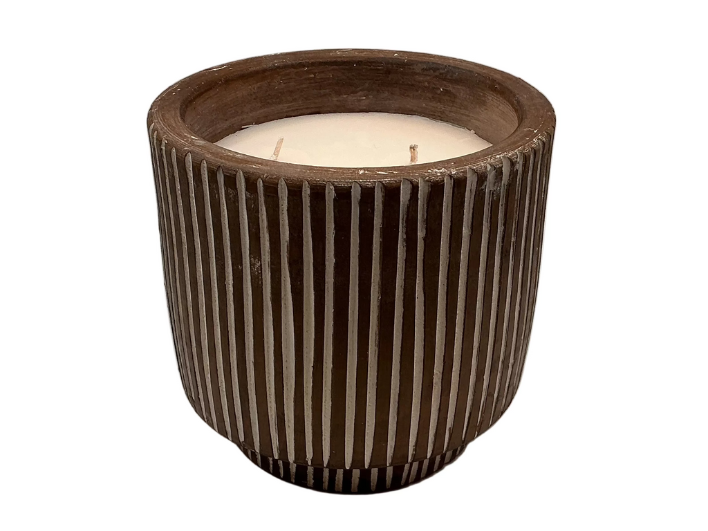 Large Outdoor Wood Candle