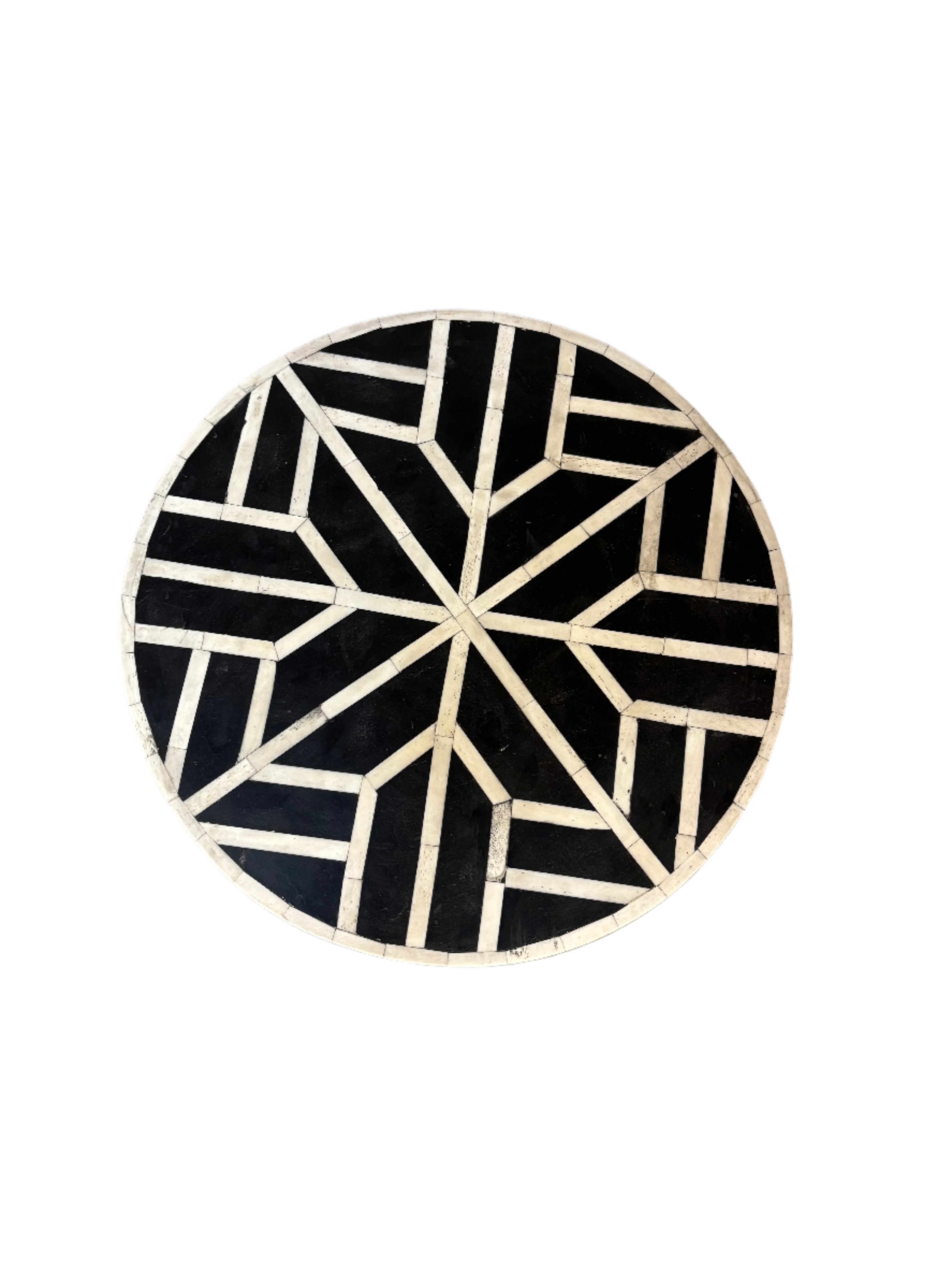 Taj Bone Inlay Geometrical Side Table