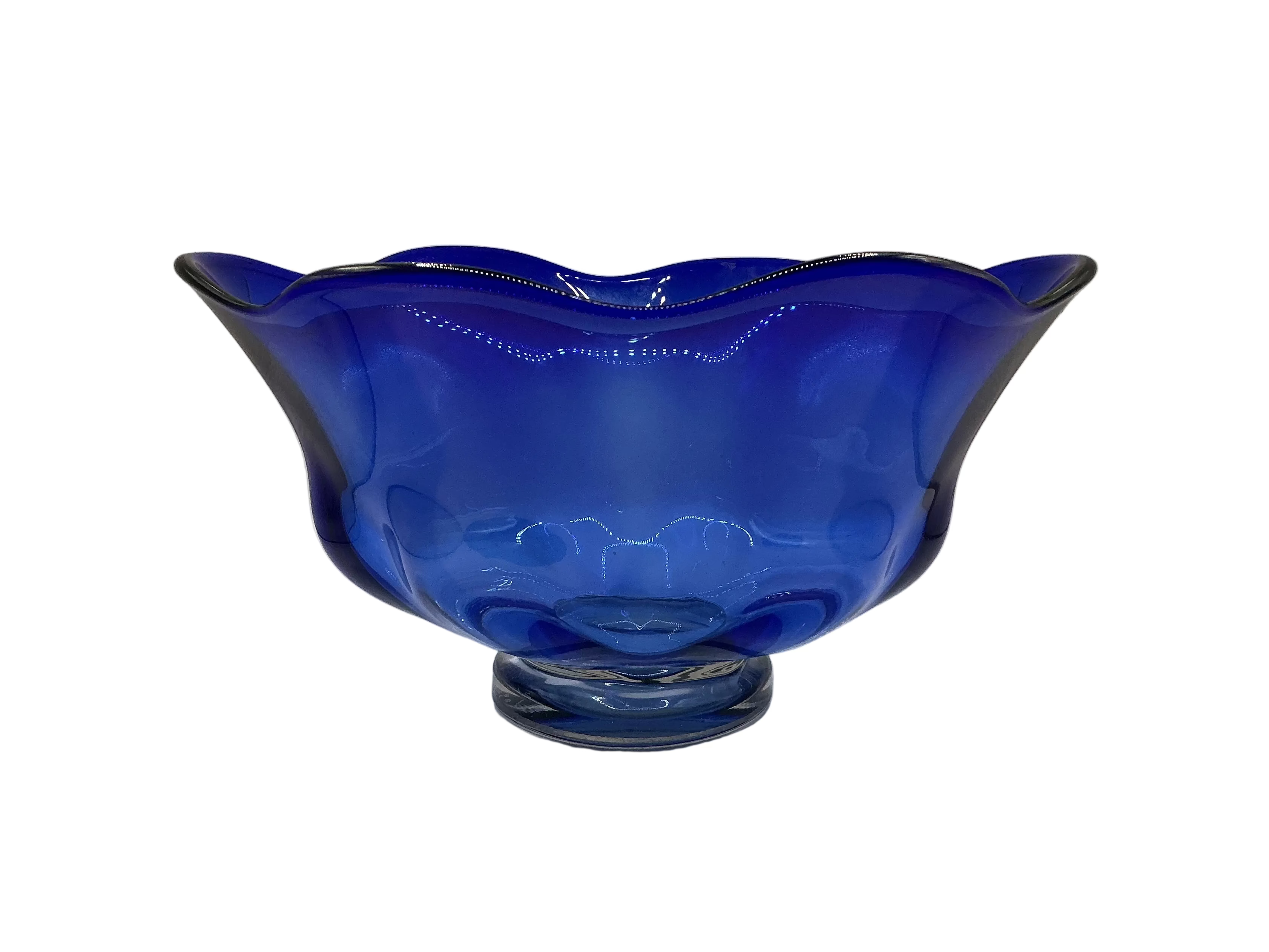 Large Cobalt Blue Decorative Bowl