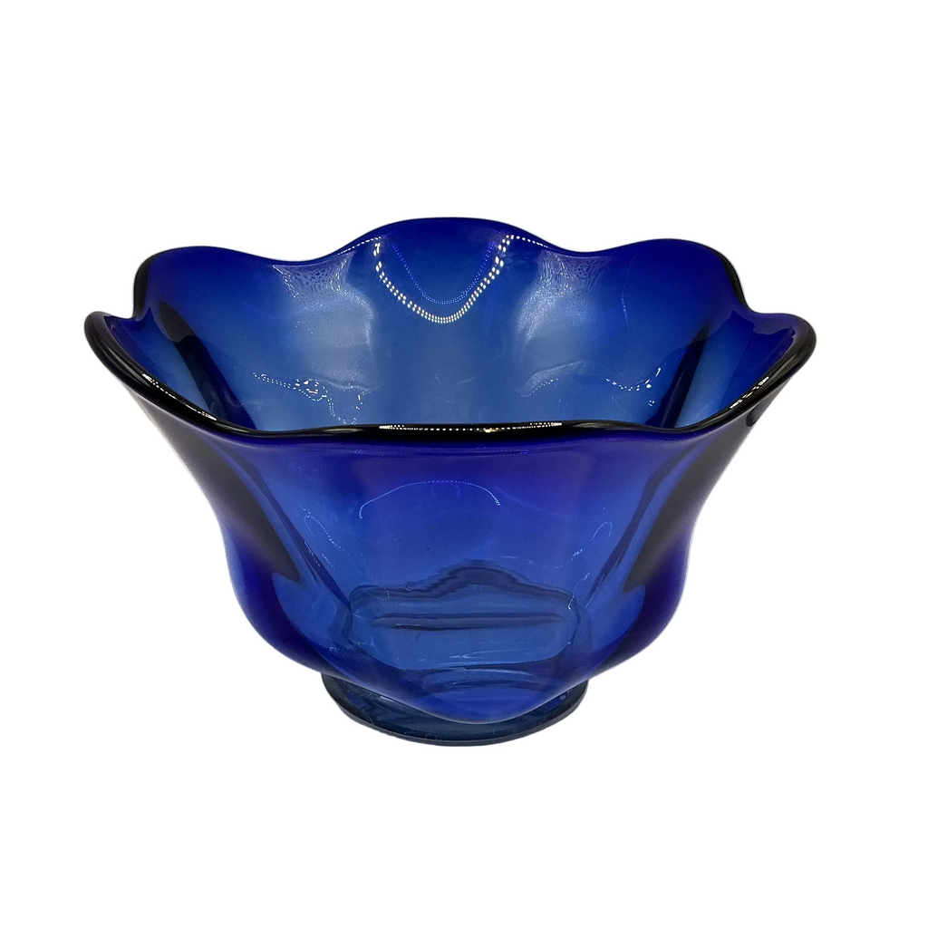 Large Cobalt Blue Decorative Bowl