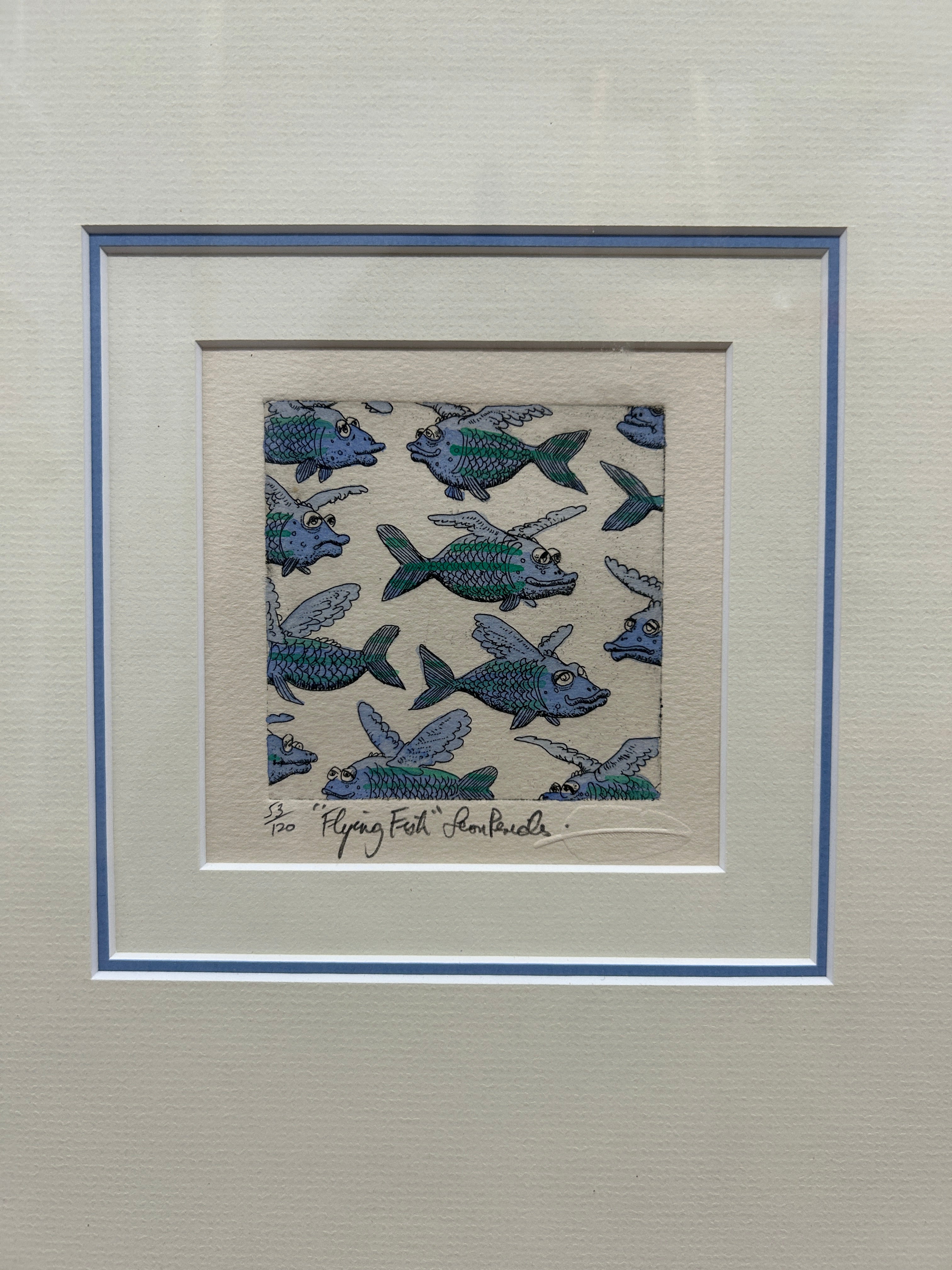 Flying Fish Artwork, By Leon Pericles