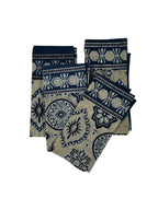 Set of 4 Monte Carlo Serviettes - Dark Blue