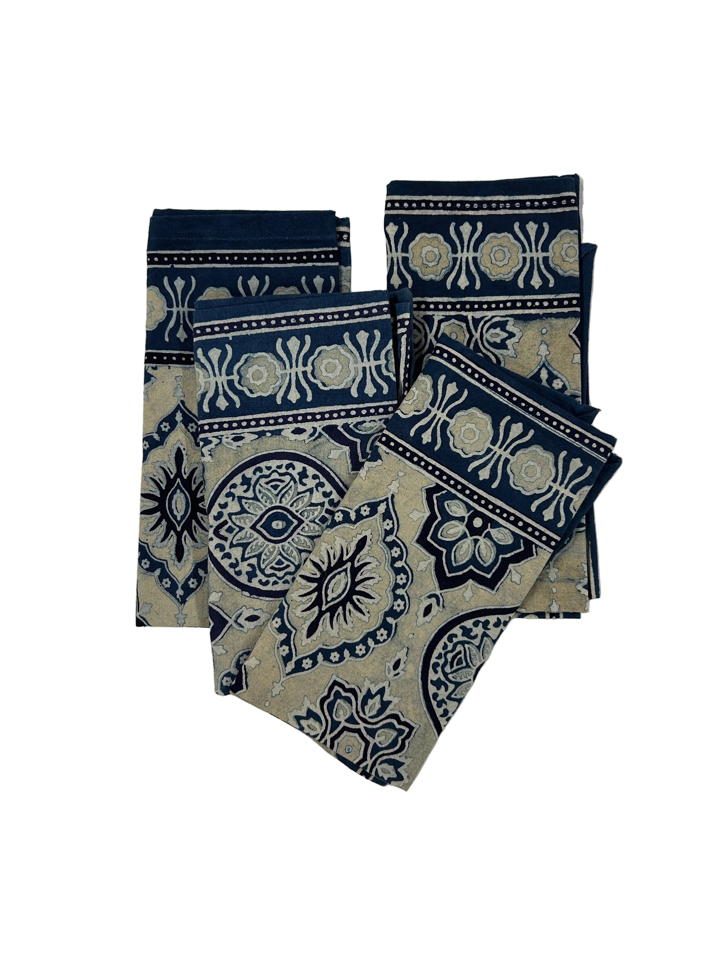 Set of 4 Monte Carlo Serviettes - Dark Blue