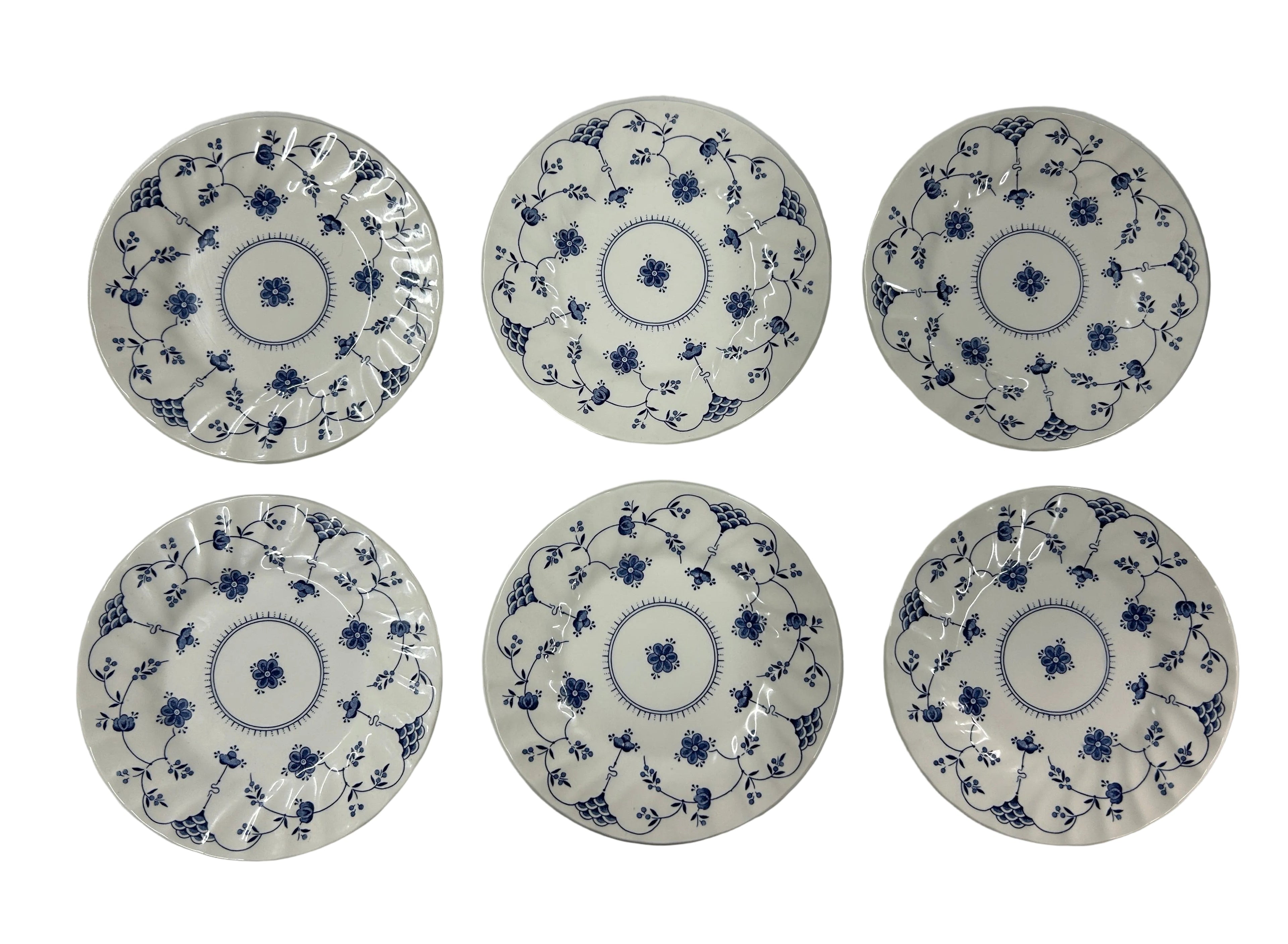 Set Of 6 Vintage Bread And Butter Side Plates