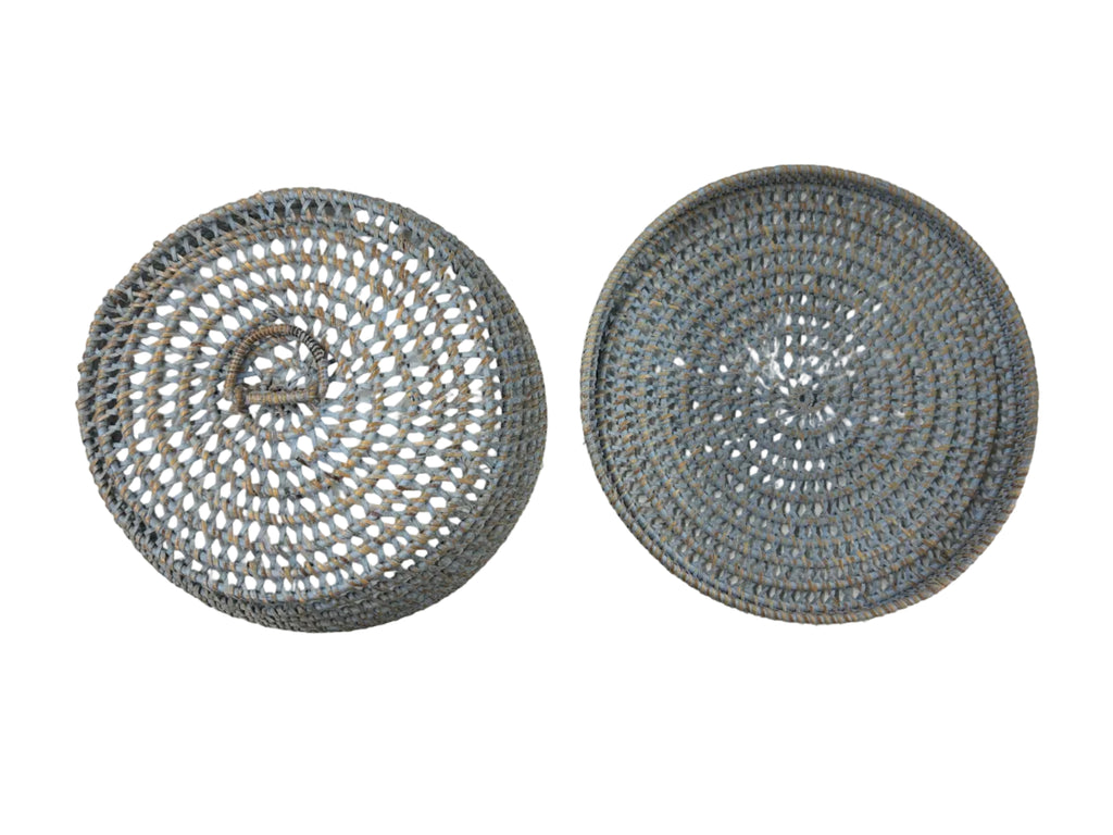 Provence Cane Rattan Round Cloche