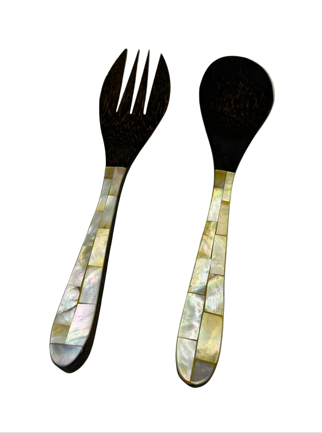 Mother Of Pearl Shell Salad Servers