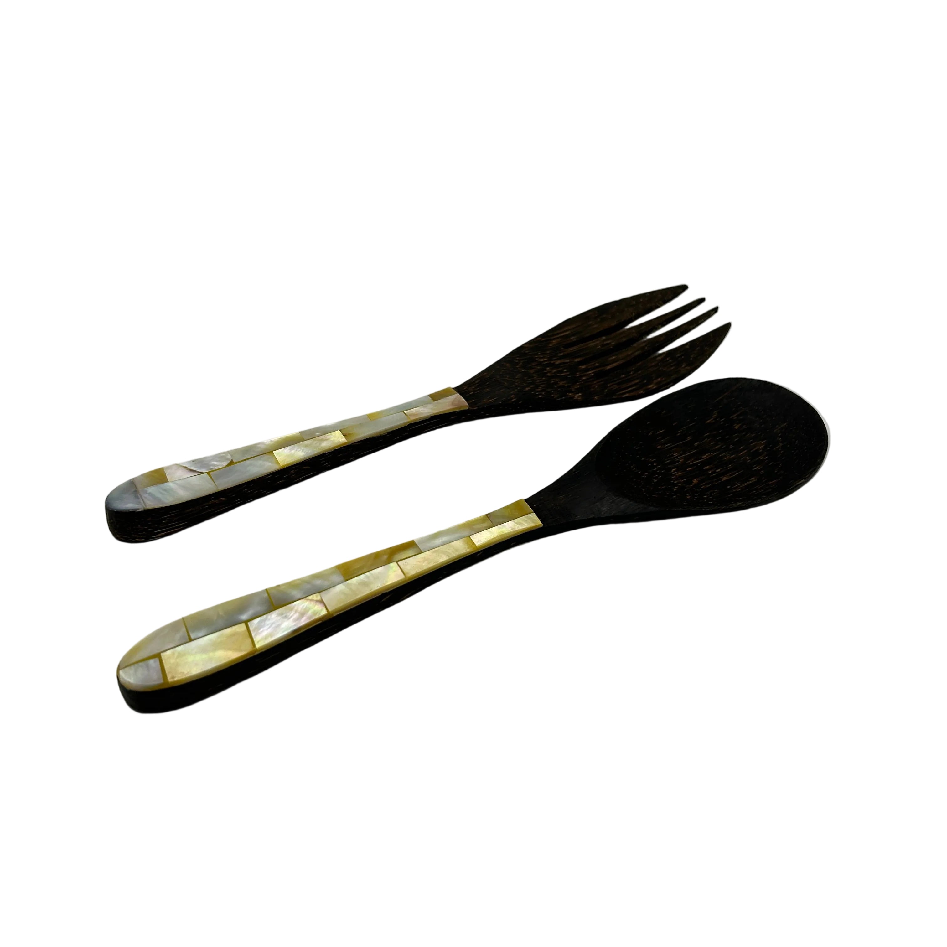 Mother Of Pearl Shell Salad Servers
