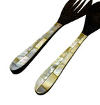 Mother Of Pearl Shell Salad Servers