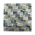 Set of 6 Mother Of Pearl Shell Square Coasters