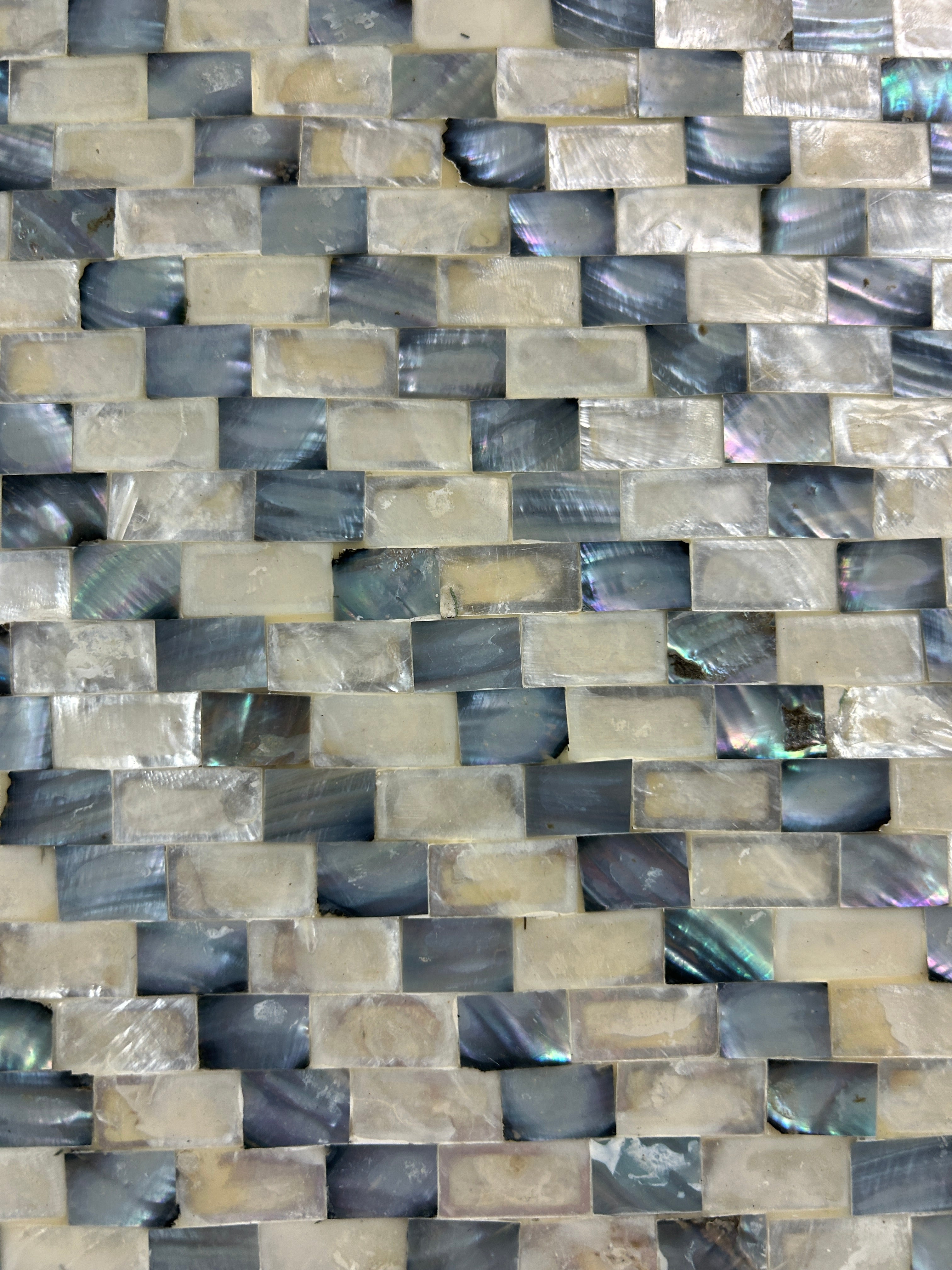 Mother Of Pearl Mosaique Shell Sering Tray