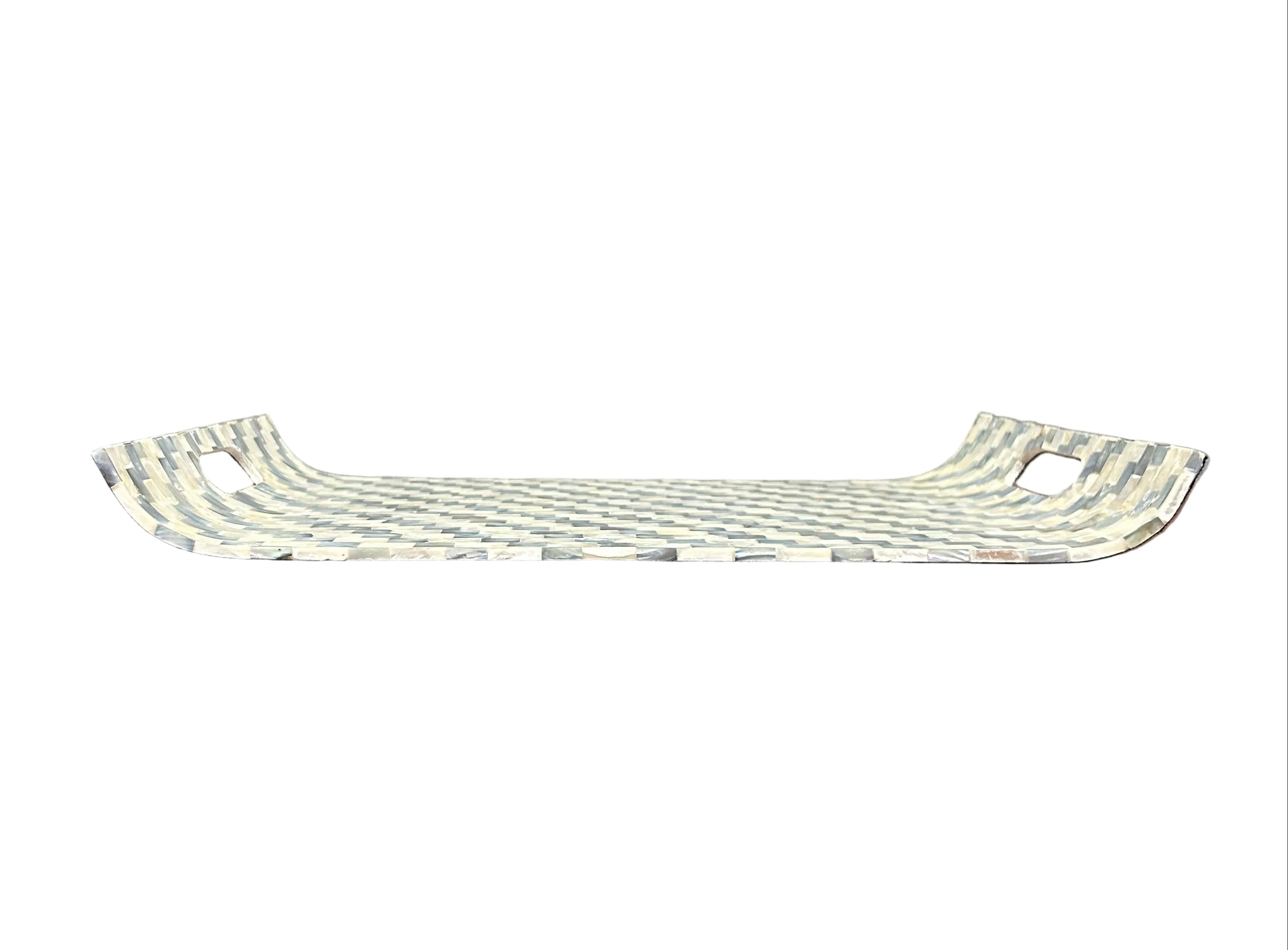 Mother Of Pearl Mosaique Shell Sering Tray