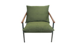 Wood and Fabric Armchair by Zinus