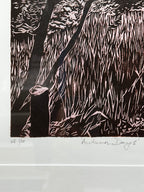 Autumn Days by Janine Debenham (Linocut Chine collé)